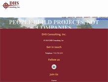 Tablet Screenshot of dhsconsulting.com